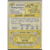 Image 2 : 1974 TOPPS JOHNNY UNITAS (HOF)