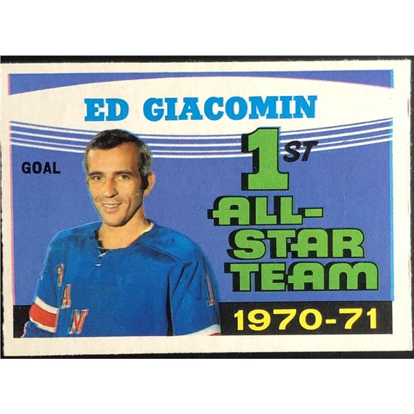 1971-72 O-PEE-CHEE EDDIE GIACOMIN (HOF)
