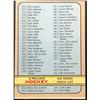 Image 1 : 1972-73 O-PEE-CHEE 2nd SERIES CHECKLIST - CORRECTED VERSION