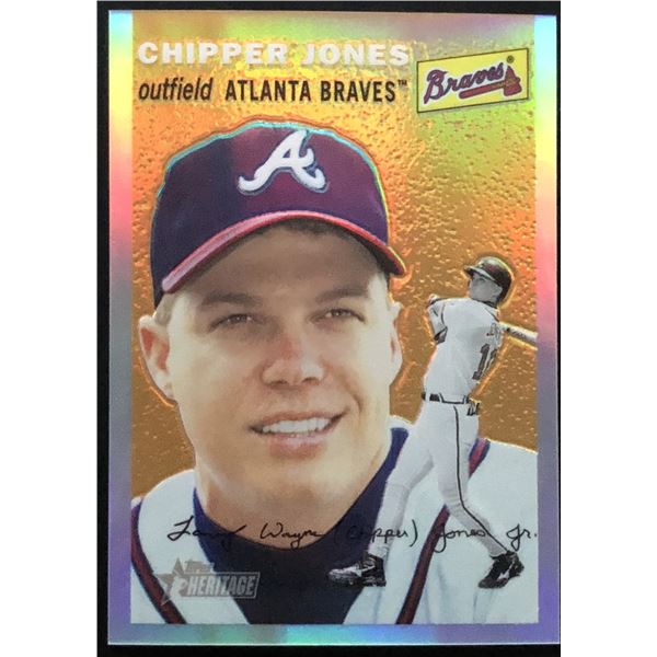 2003 TOPPS HERITAGE CHIPPER JONES (HOF) REFRACTOR