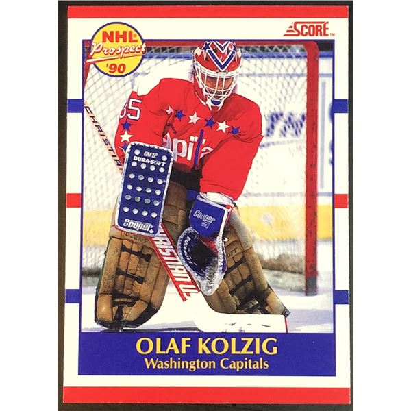 1990-91 SCORE OLAF KOLZIG ROOKIE CARD