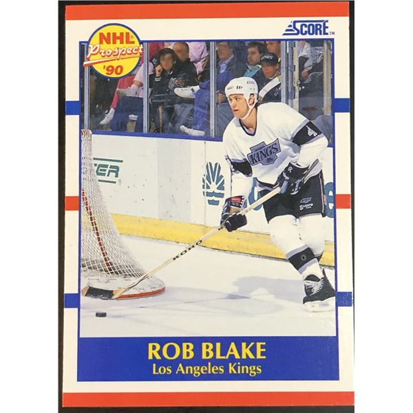 1990-91 SCORE ROB BLAKE (HOF) ROOKIE CARD