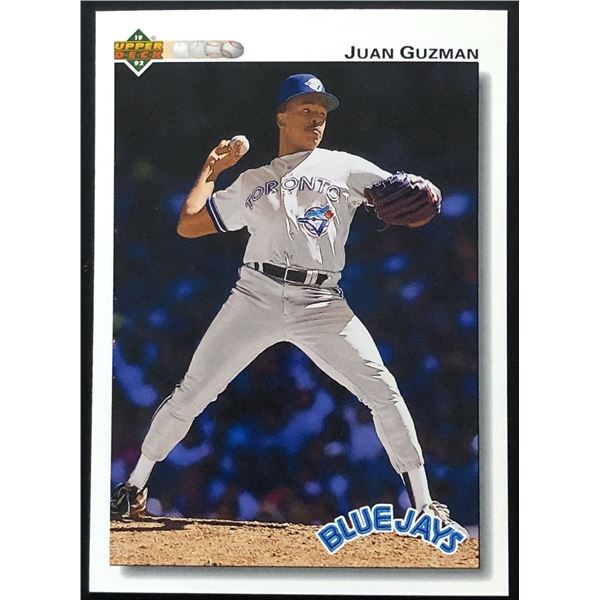 1992 UPPER DECK JUAN GUZMAN ROOKIE CARD