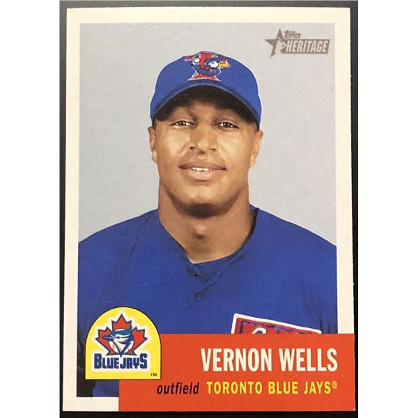 2002 TOPPS HERITAGE VERNON WELLS ROOKIE CARD
