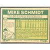 Image 2 : 1977 O-PEE-CHEE MIKE SCHMIDT (HOF)