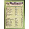 Image 2 : 1982 TOPPS RICKEY HENDERSON & TIM RAINES (HOF)