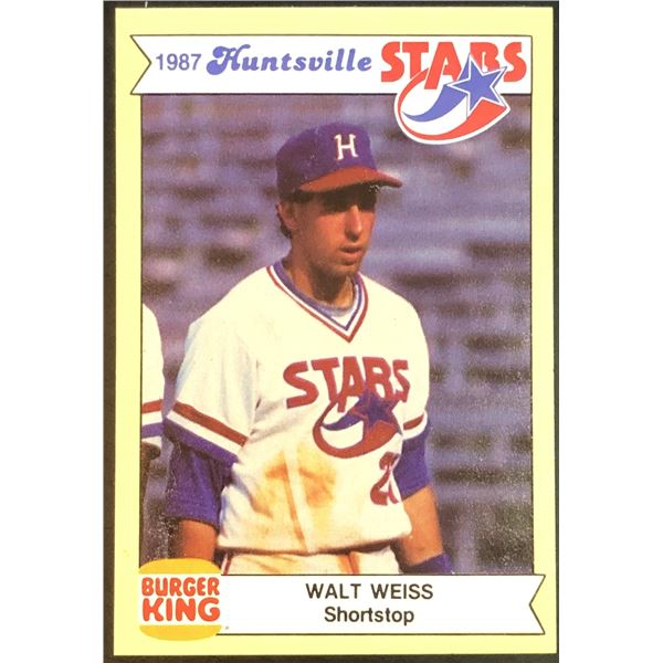 1987 BURGER KING WALT WEISS MINOR LEAGUE CARD