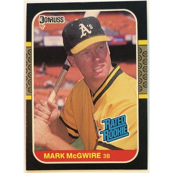 1987 DONRUSS MARK McGWIRE ROOKIE CARD