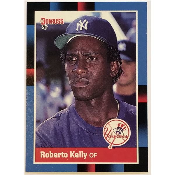 1988 DONRUSS ROBERTO KELLY ROOKIE CARD