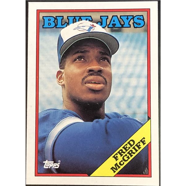 1988 TOPPS FRED McGRIFF (HOF) ROOKIE CARD