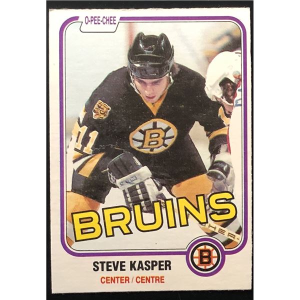 1981-82 O-PEE-CHEE STEVE KASPER ROOKIE CARD