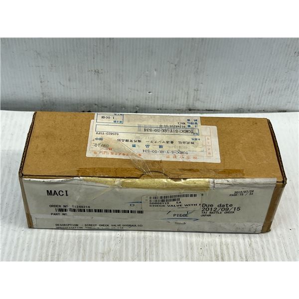 Tokyo Keiki #TGMDC-5-Y-AK-50-S34 Stack Valve