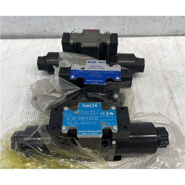 Lot of (3) Hydraulic Valves