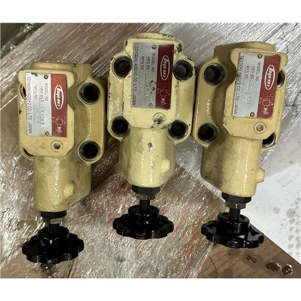(3) Toyooki Kogyo #HR3-BG1-04-605 Control Valves