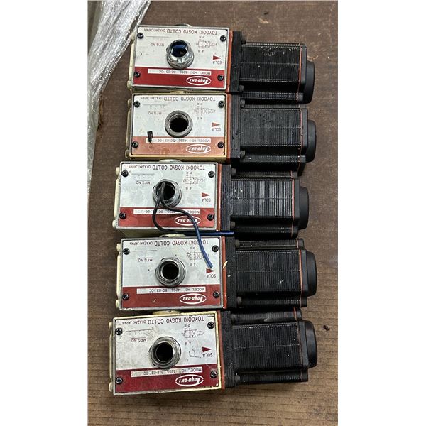 Lot of (5) Misc. Toyooki Kogyo Control Valves