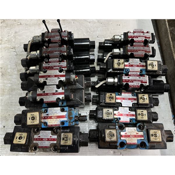 Lot of Misc. Toyooki Kogyo #5-C-0 Solenoid Directional Valves