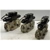 Image 3 : Lot of (3) Nachi Valves 2-##DSS-G04-E3X-ER-D2-22 & 1-#DSS-G04-C6-AR-D2-22
