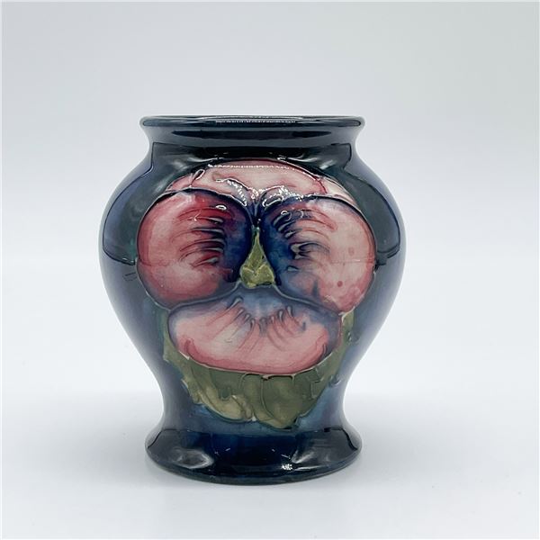 Moorcroft Pottery Vase, Pansy Design