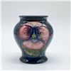 Image 1 : Moorcroft Pottery Vase, Pansy Design