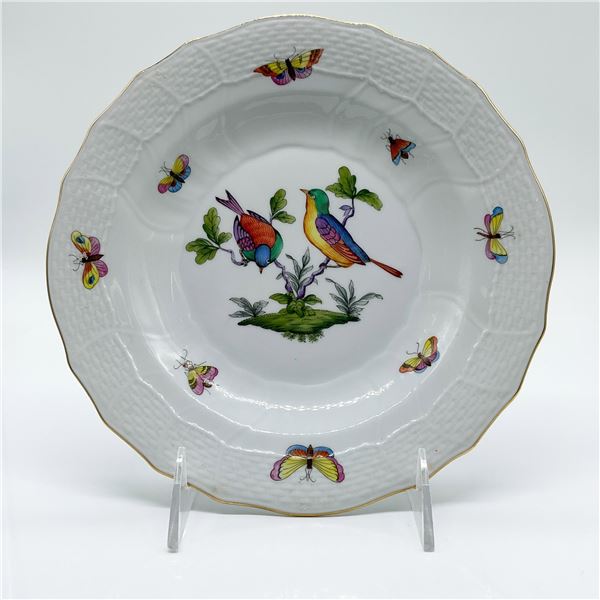 Herend Porcelain Soup Bowl, Rothschild Bird