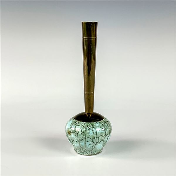 Delft Mid-Century Modern Lustre Glaze Bud Vase