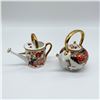 Image 1 : 2pc Royal Crown Derby Mini Teapot & Watering Can, Imari