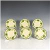 Image 1 : 6pc Franciscan Ivy Patterned Saucers