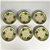 Image 2 : 6pc Franciscan Ivy Patterned Saucers