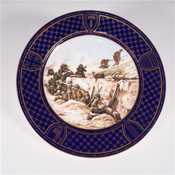 Spode Military Commemorative Plate, Utah Beach