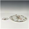 Image 1 : 2pc Kaiser Plate Set, Floral and Bird Design