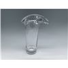 Image 1 : Clear Glass Flared Vase