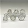 Image 3 : 6pc Pattern Glass Toothpick Holders