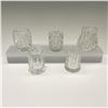 Image 1 : 5pc Pattern Glass Toothpick Holders