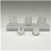 Image 2 : 5pc Pattern Glass Toothpick Holders