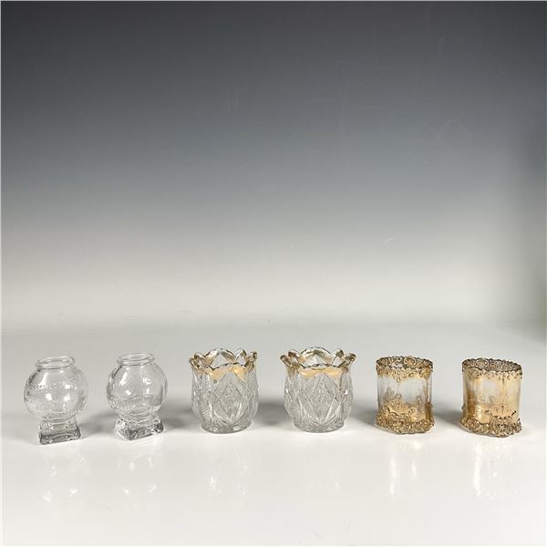 6pc Glass Toothpick Holders