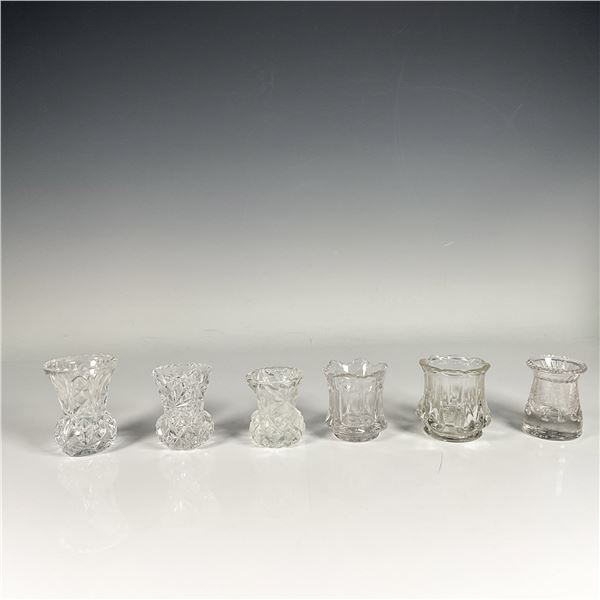 6pc Glass Toothpick Holders
