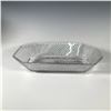 Image 1 : Mid Century Diamond Point Glass Dish