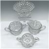 Image 2 : 4pc Vintage Cut Glass Serving & Entertainment Pieces