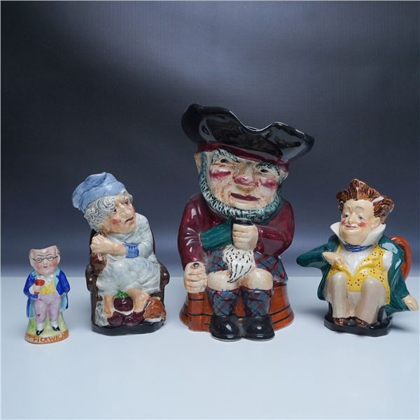 4pc Burleigh Ware and Staffordshire Toby Jugs