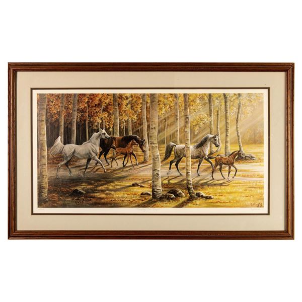 Saltonstall, Original Color Lithograph on Wove Paper, Signed