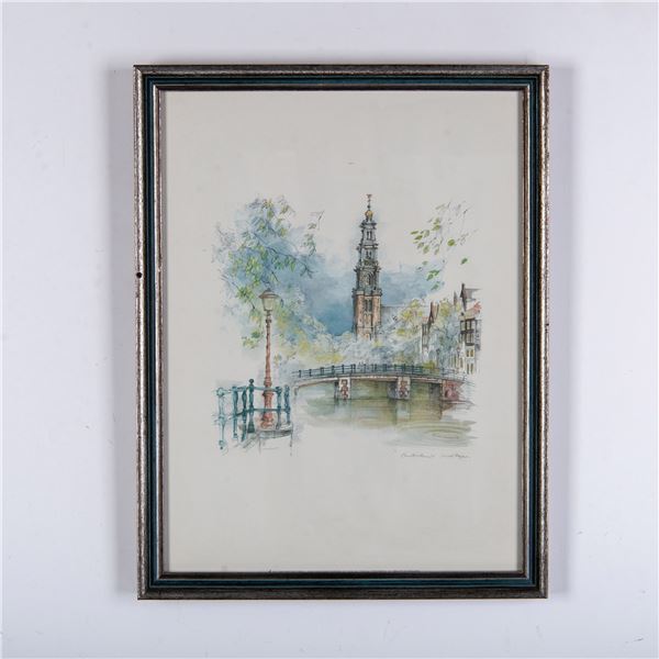 After Mads Stage, Amsterdam Church Offset Print