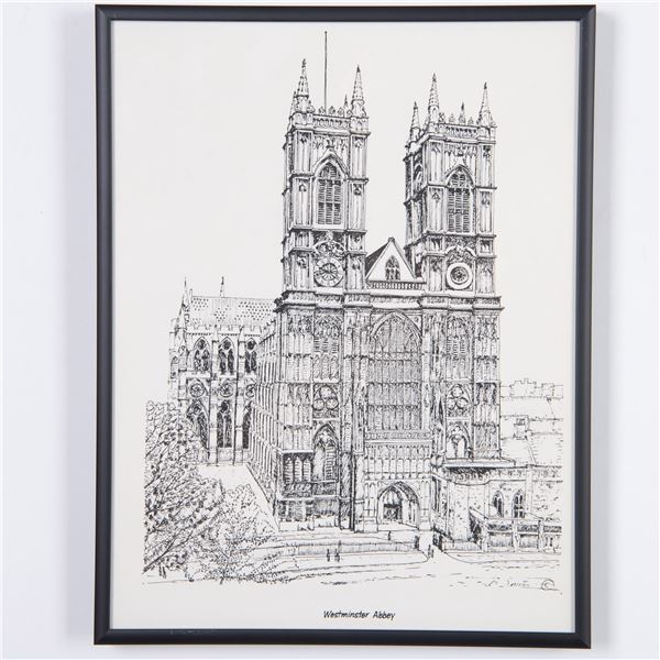 After B. Smith, Westminster Abbey Lithograph