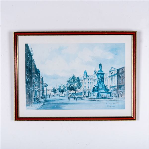 Colin Gibson, Dublin O Connell Street Color Print on Paper