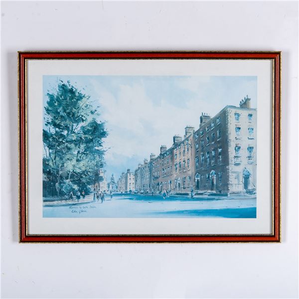 Colin Gibson, Dublin Merrion Square Color Print on Paper