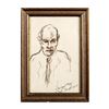 Image 1 : Paul Weingarten (American) Framed Sketch, Signed