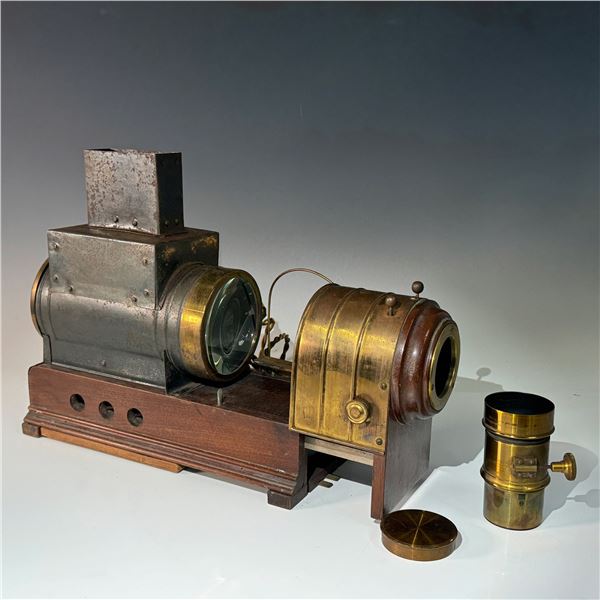 Marcy's Sciopticon Magic Lantern Projector w/ Case and Lens