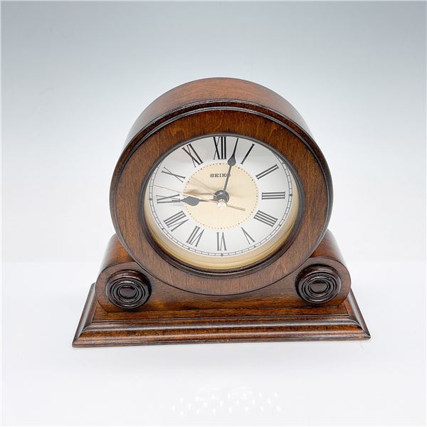 Seiko Wooden Mantel Clock, Roman Numerals