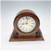 Image 1 : Seiko Wooden Mantel Clock, Roman Numerals