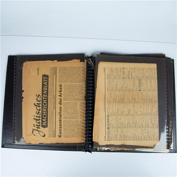 Album of 7 Gestapo Issued Jewish Newspapers 1939