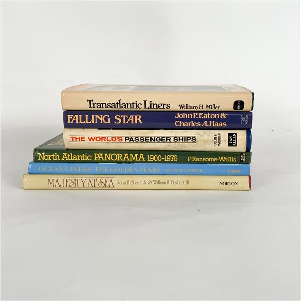 6pc Transatlantic Ocean Liner Book Collection